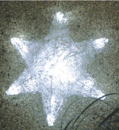 FY-001-I21 acrílico estrella de la lámpara bombilla de seis puntas de Navidad FY-001-I21 acrílico estrella de la lámpara bombilla de seis puntas de Navidad barata Luces de acrílico
