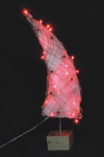 FY-17-012 christmas artesanía de mimbre lámpara de la bombilla FY-17-012 artesanías de mimbre de la lámpara bombilla de Navidad barata Luz rota