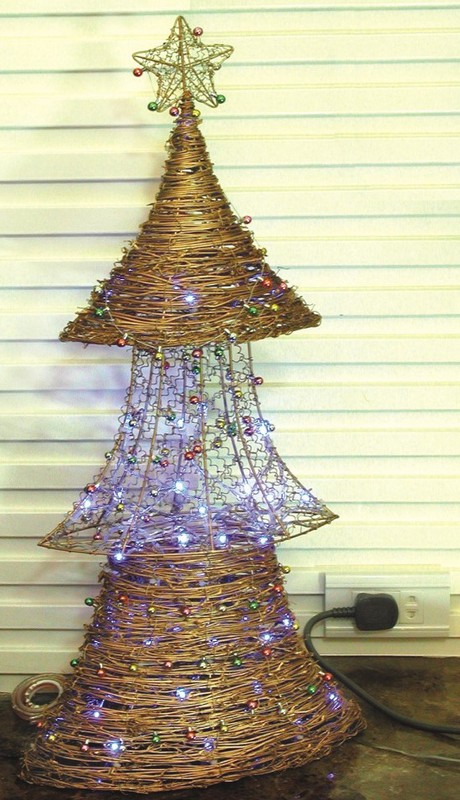 AF-17-018 18 Navidad artesanía de mimbre lámpara de la bombilla AF-17-018 18 artesanías de mimbre de la lámpara bombilla de Navidad barata Luz rota