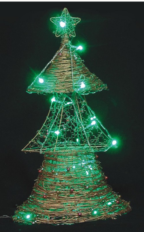FY-17-020 christmas artesanía de mimbre lámpara de la bombilla FY-17-020 artesanías de mimbre de la lámpara bombilla de Navidad barata Luz rota