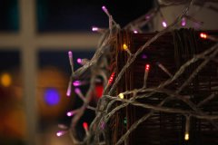 LED luces de Navidad bombilla cadena de cadena de la lámpara FY-60100 -FY 60100 Bombilla de la cadena de LED baratos navidad lámpara cadena