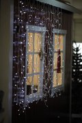 FY-60106 cortina de luz de la lámpara del bulbo de Navidad AF 60106-cortina luces de la lámpara del bulbo barato navidad Net / Icicle / Cortina de luces LED