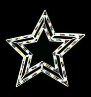 marco de la estrella de la lámpara bombilla de luz de la Navidad de plástico marco de plástico estrella de la lámpara bombilla de Navidad barata