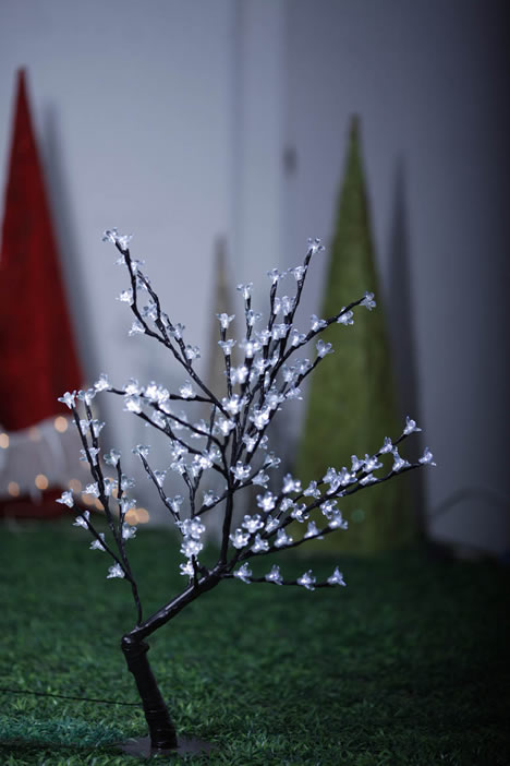 FY-50007 LED sakura árbol pequeño llevó la lámpara del bulbo de las luces de navidad ramificación barato