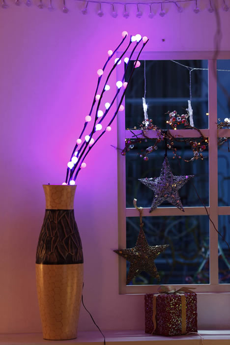 AF 50018-LED rama de un árbol pequeño llevó la lámpara del bulbo barato luces de navidad