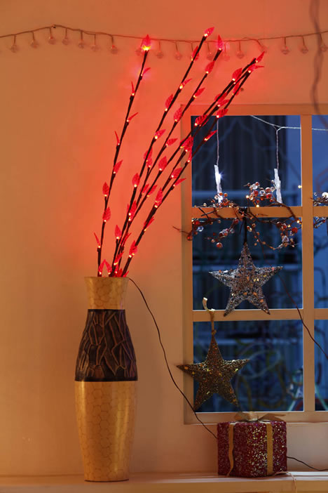 AF 50019-LED rama de un árbol pequeño llevó la lámpara del bulbo barato luces de navidad