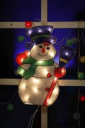AF 60300-christmas snow man ventana lámpara de la bombilla AF 60300-snow man ventana lámpara bombilla barata navidad