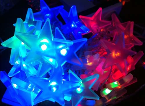 FY-60115 estrellas pequeñas luces LED bombilla de la lámpara barata de Navidad led